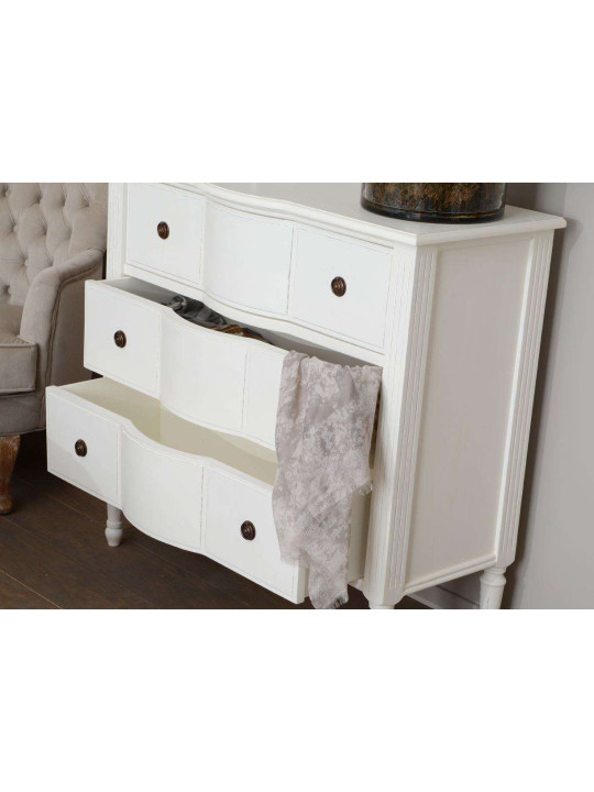 Commode Blanche 3 tiroirs Agathe
