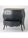 Commode baroque grise 3 tiroirs