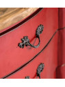 Commode baroque rouge Vical home 
