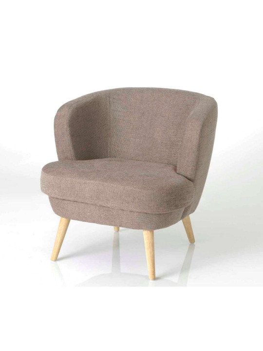 Fauteuil chauffeuse taupe moderne