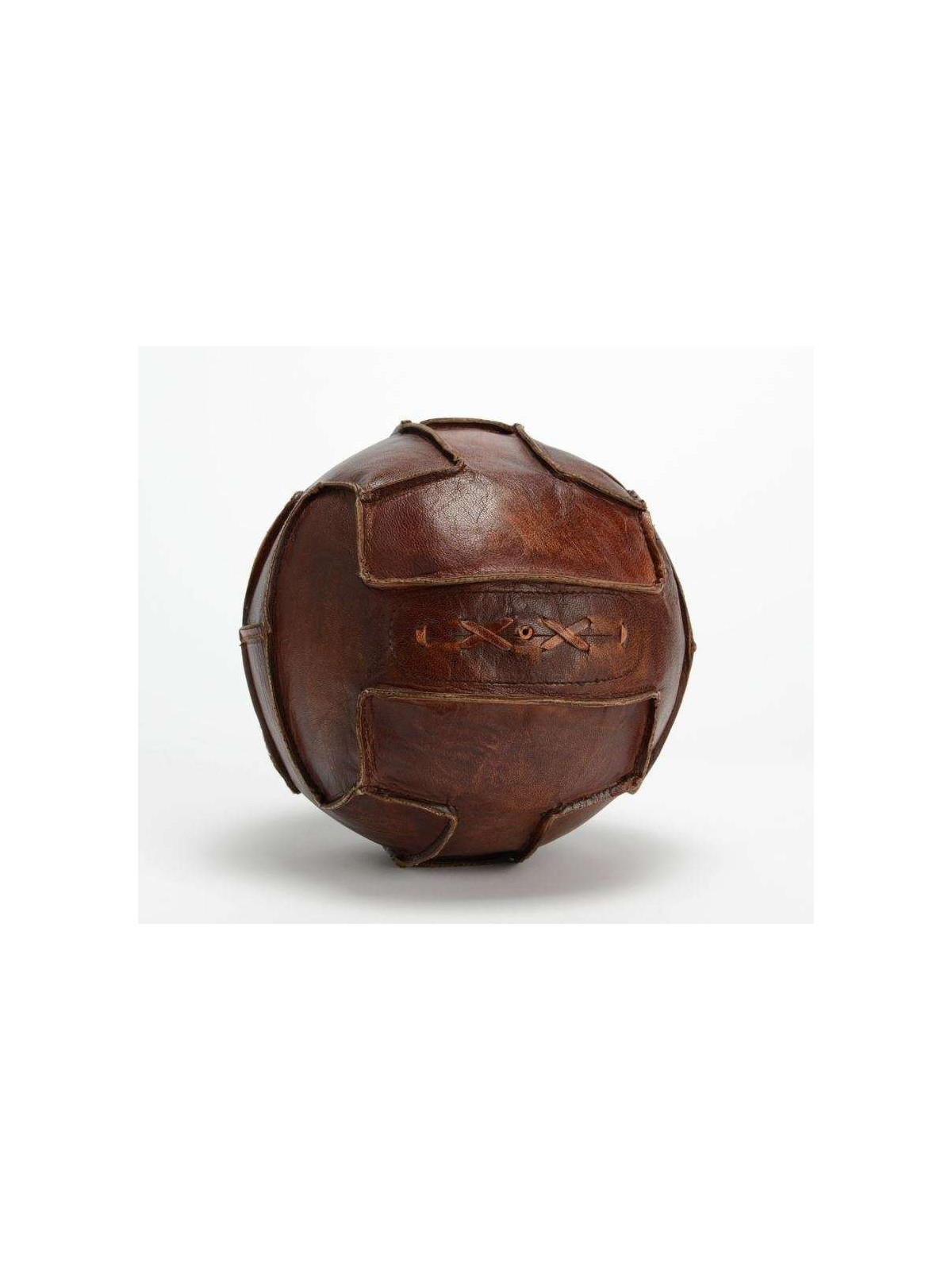 Ballon de foot vintage en cuir
