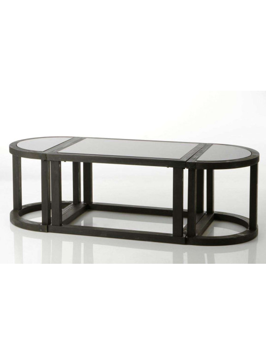 Table de salon noire contemporain black