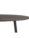 Table ovale moderne bois brun foncé