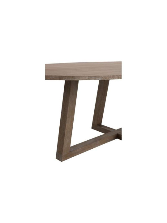 Table ovale contemporaine bois clair