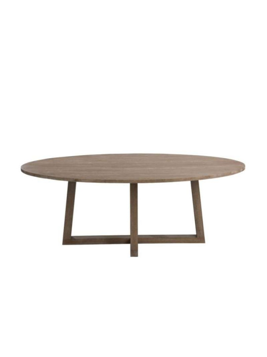 Table ovale contemporaine bois clair
