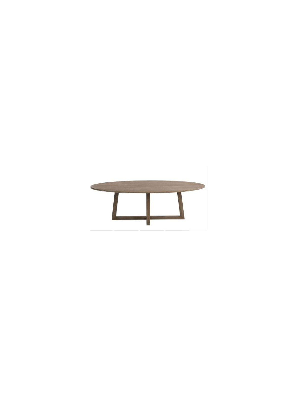 Table ovale contemporaine bois clair 280 cm