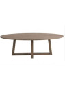 Table ovale contemporaine bois clair 280 cm