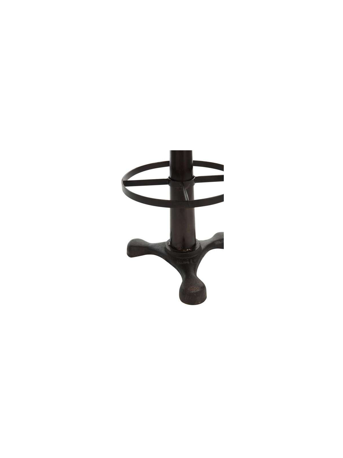 Tabouret de bar industriel reglable cuir marrron