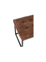 Banc vintage cuir marron Jolipa