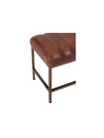 Grand banc vintage cuir marron Jolipa