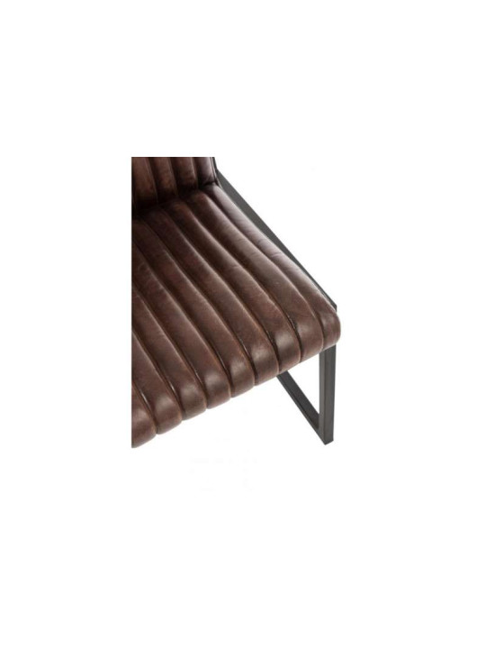 Banquette avec dossier vintage cuir marron Jolipa