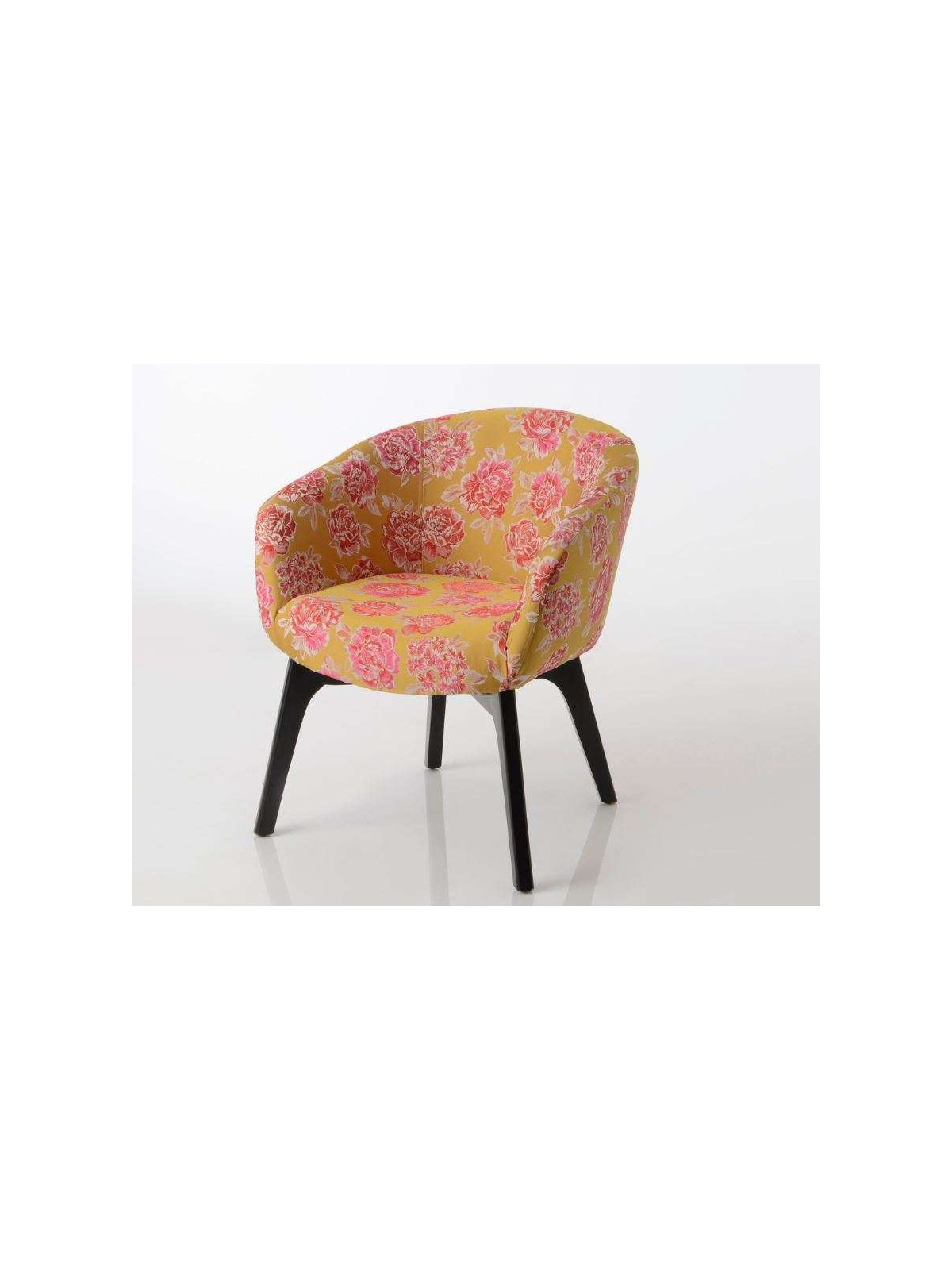 Fauteuil tapissé fleuri Amadeus