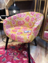 Fauteuil tapissé fleuri Amadeus