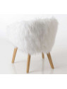 Fauteuil fourrure blanc Amadeus