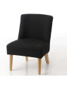 Fauteuil bas noir Amadeus