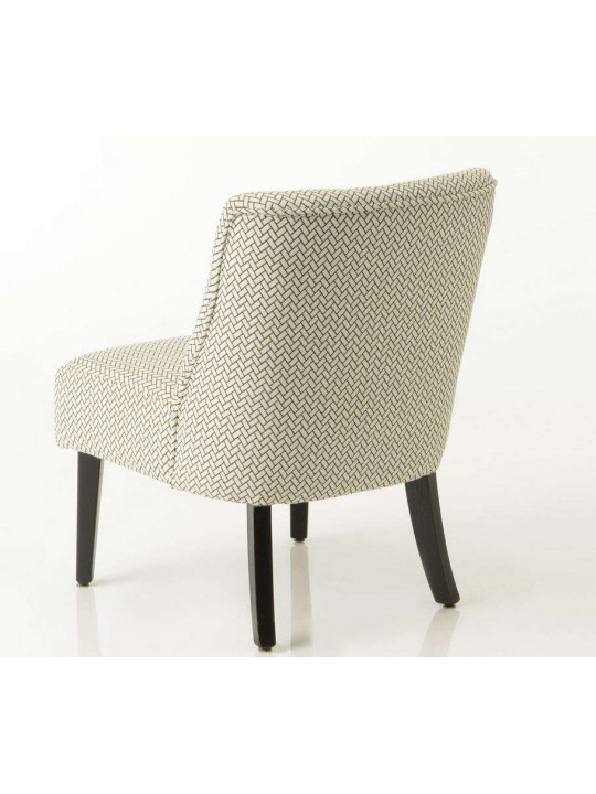 Fauteuil bas motifs noir et blanc Lou Amadeus