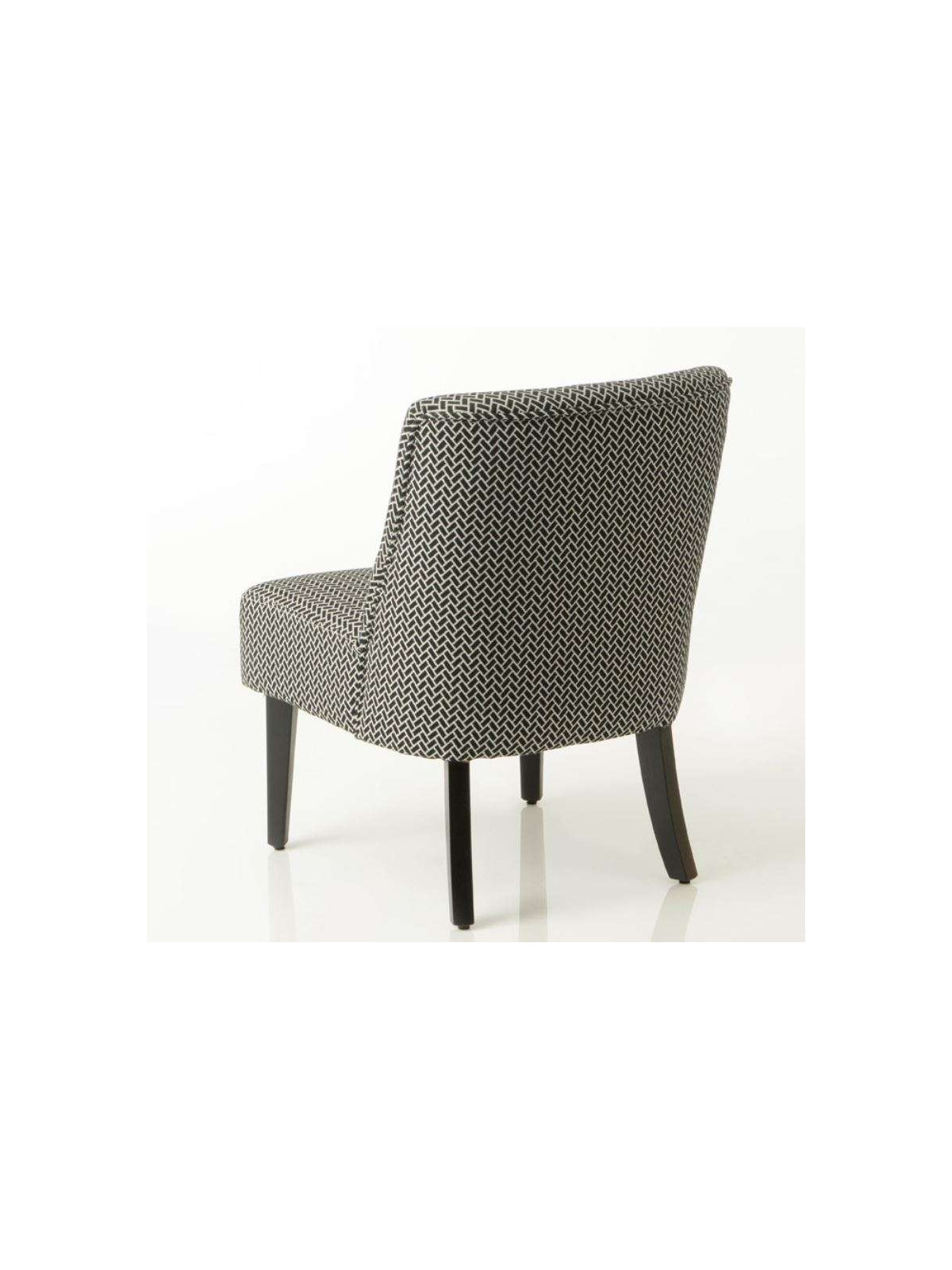 Fauteuil bas fond noir Lou Amadeus