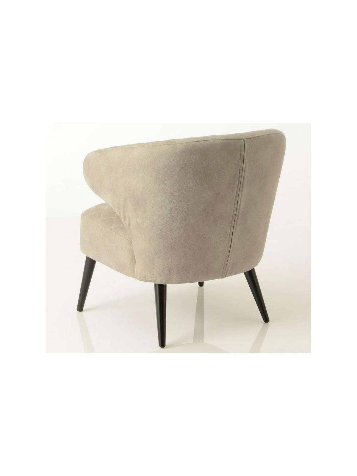 Fauteuil gris contemporain Squal