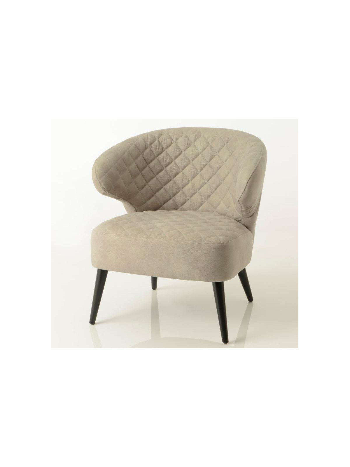 Fauteuil gris contemporain Squal