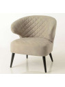 Fauteuil gris contemporain Squal