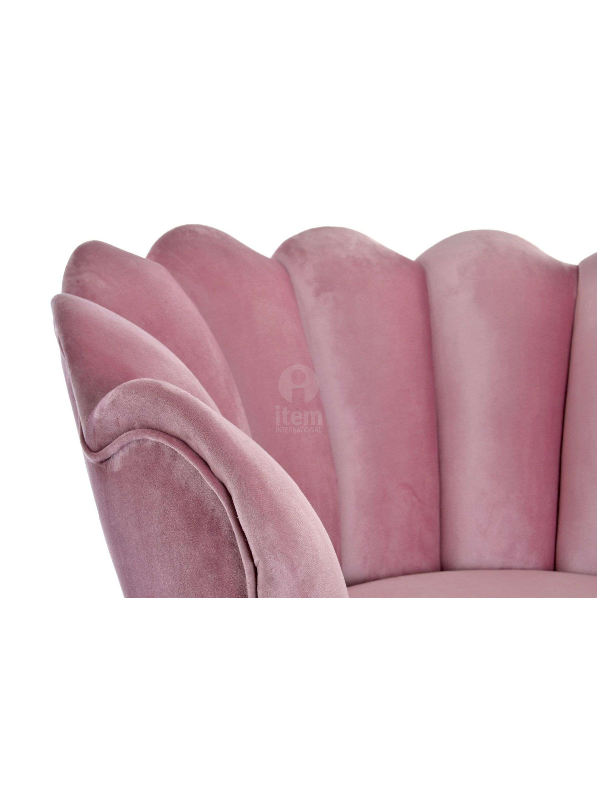 Fauteuil rose coquillage