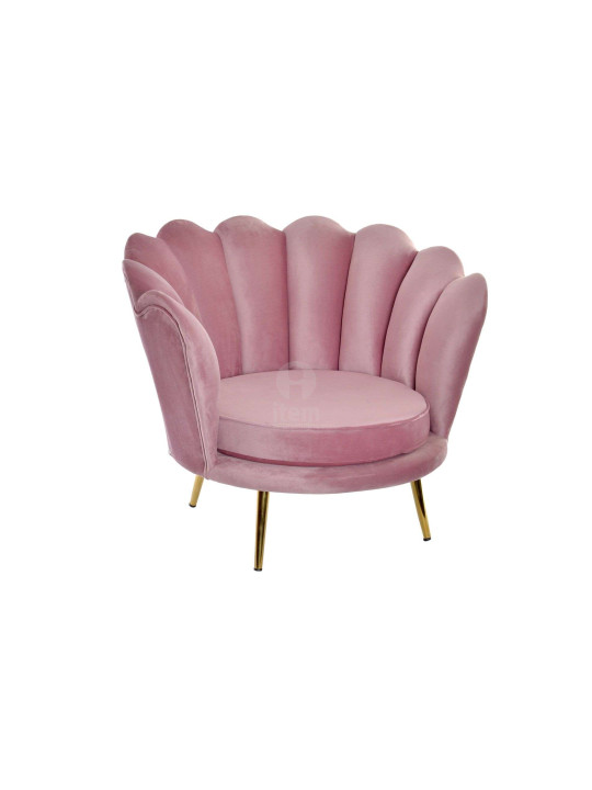 Fauteuil rose coquillage