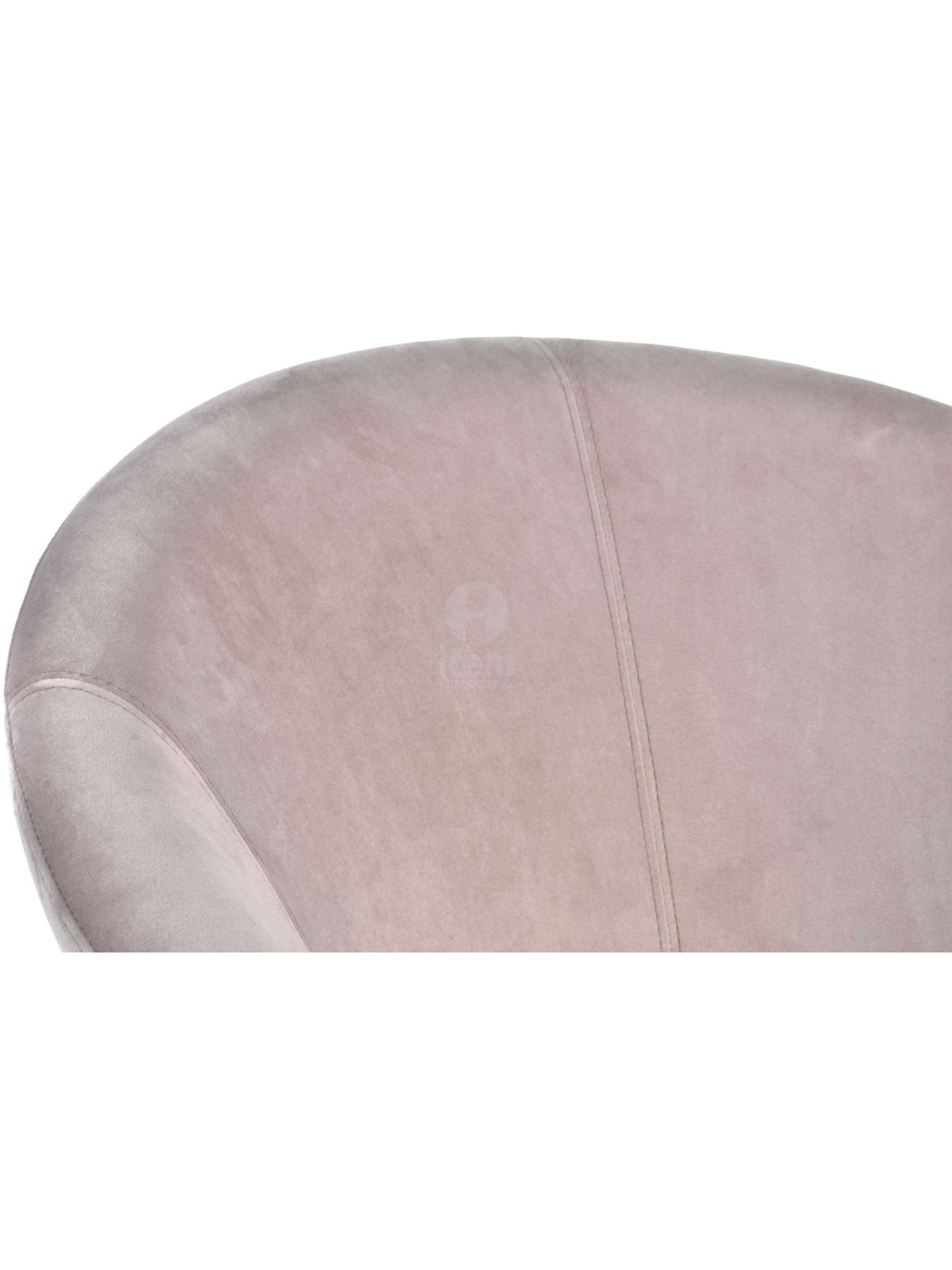 Fauteuil rose demi lune 