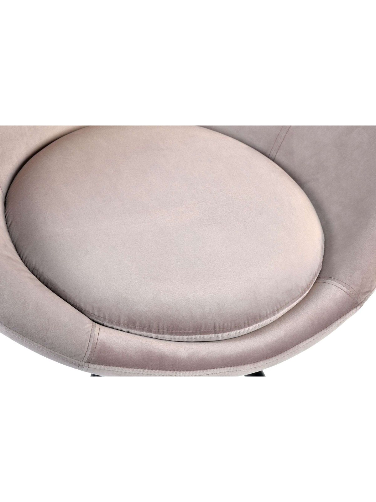 Fauteuil rose demi lune 