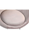 Fauteuil rose demi lune 