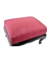 Pouf repose pieds rouge baroque