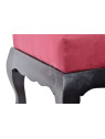 Pouf repose pieds rouge baroque