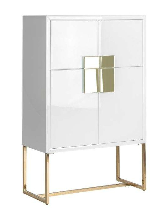 Armoire 4 portes blanche chic 