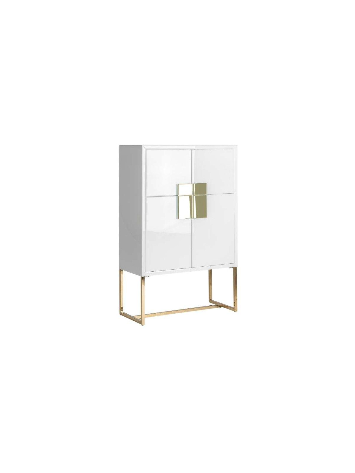 Armoire 4 portes blanche chic 