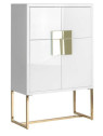 Armoire 4 portes blanche chic 