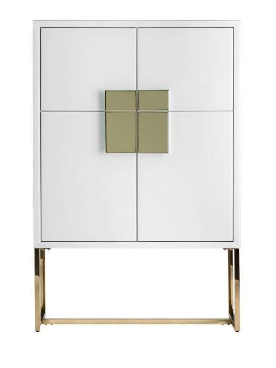 Armoire 4 portes blanche chic 