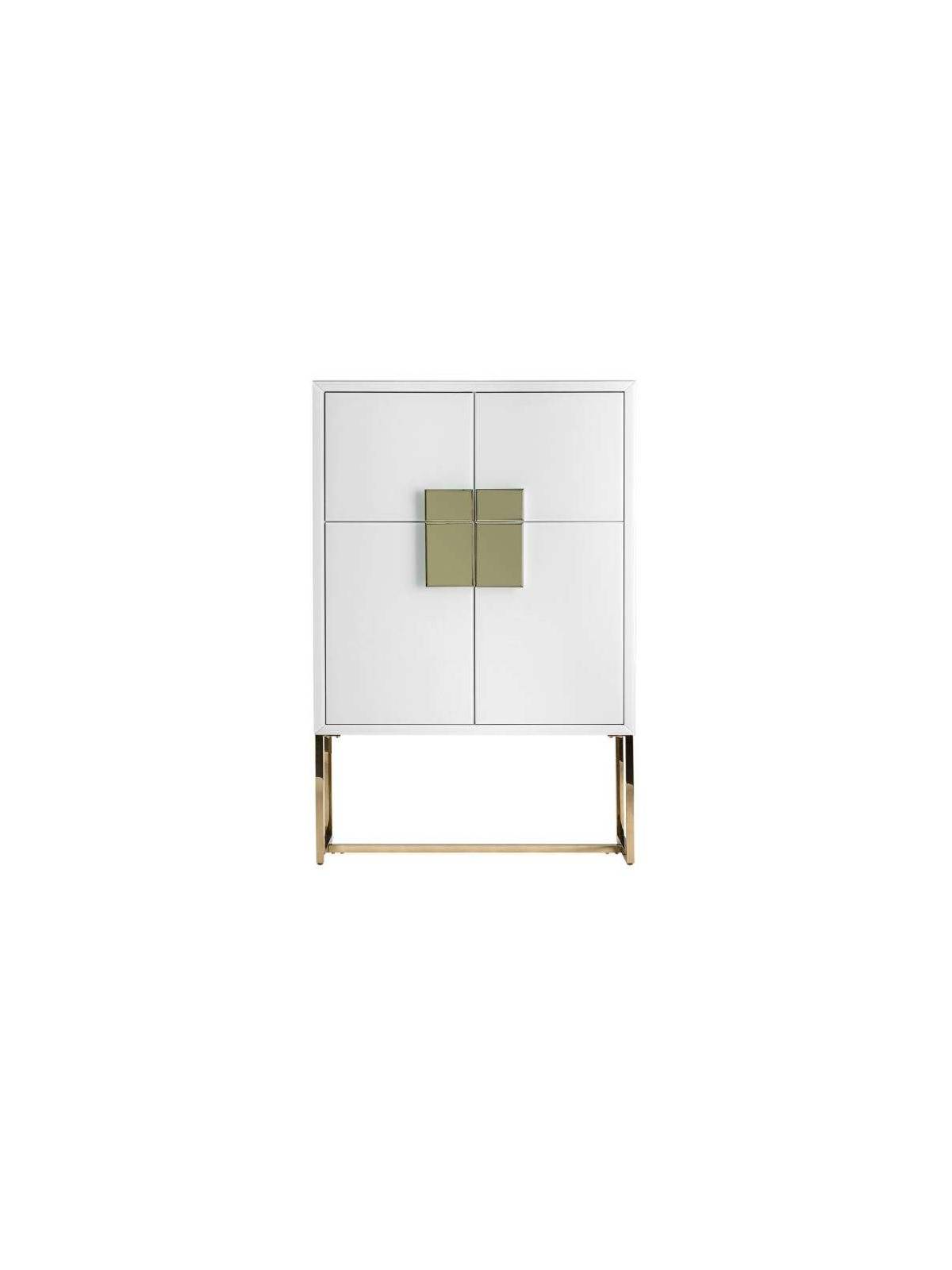 Armoire 4 portes blanche chic 