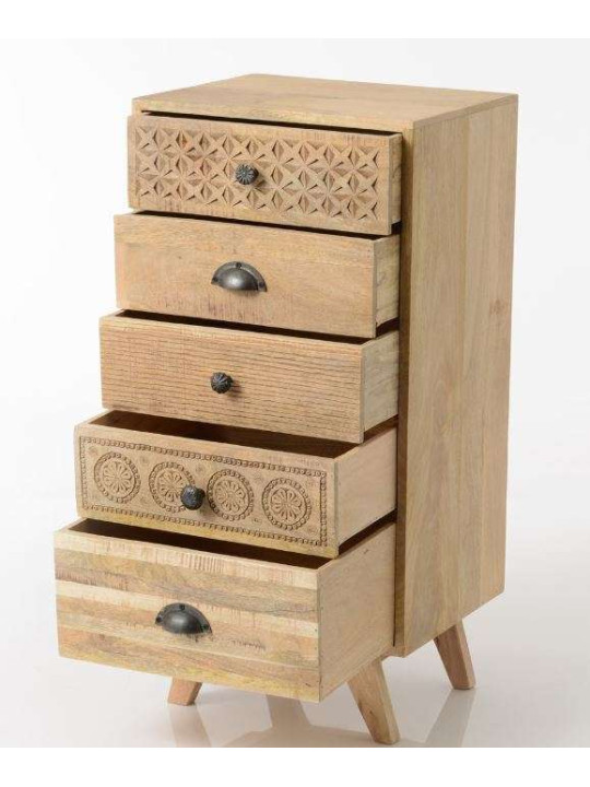 Chiffonnier en bois sculpté oman