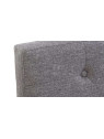 Tête de lit grise chinée capitonnée 160 cm