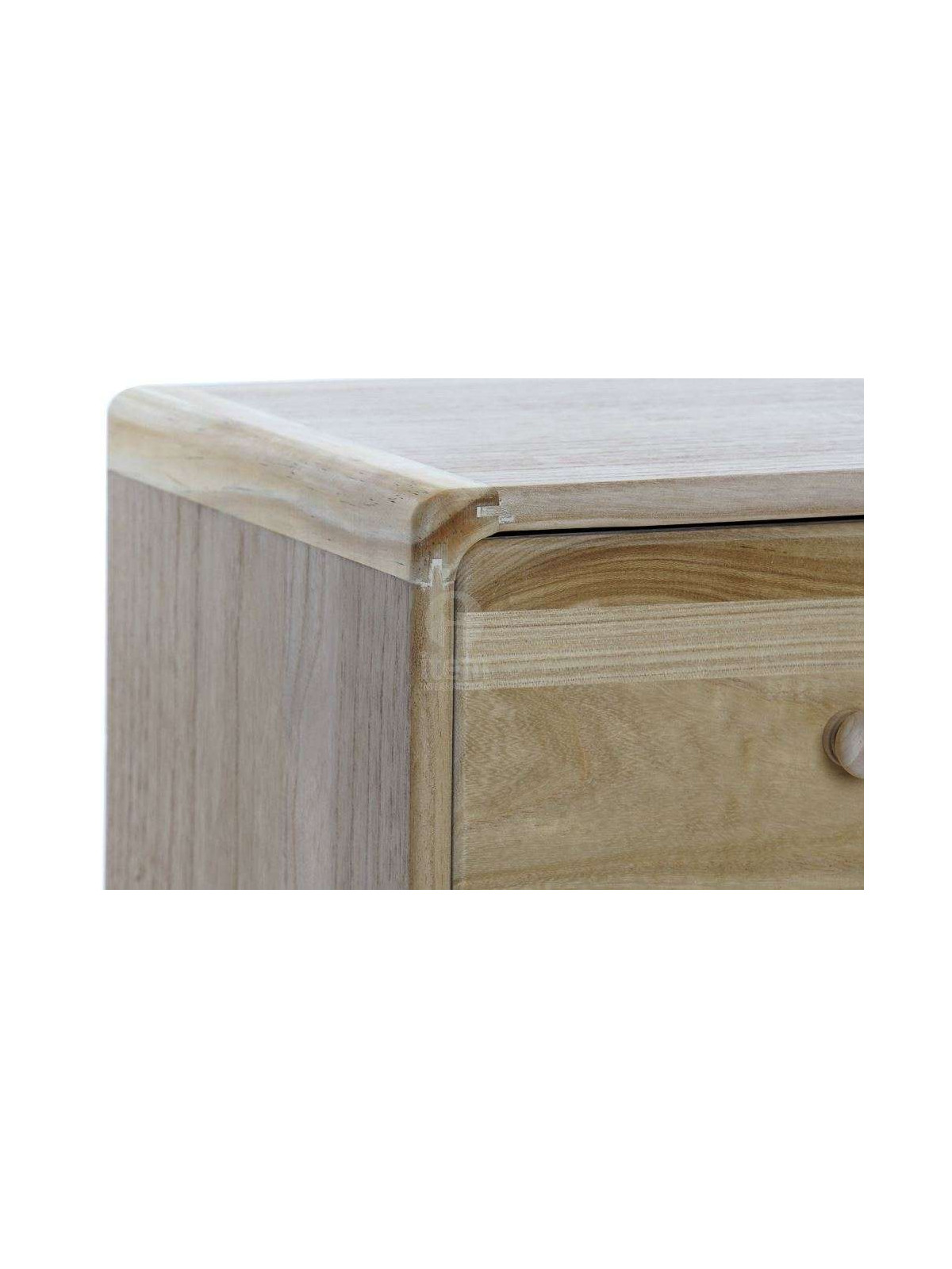 Commode bois naturel 5 tiroirs