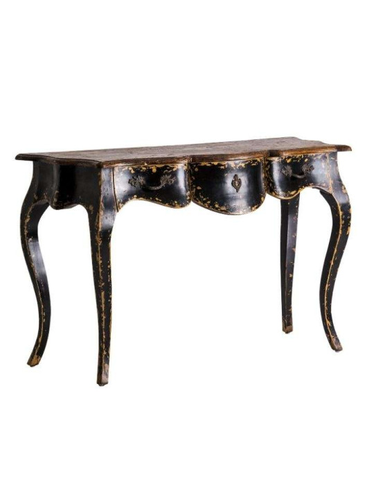 Console baroque noire vieillie Vical Home