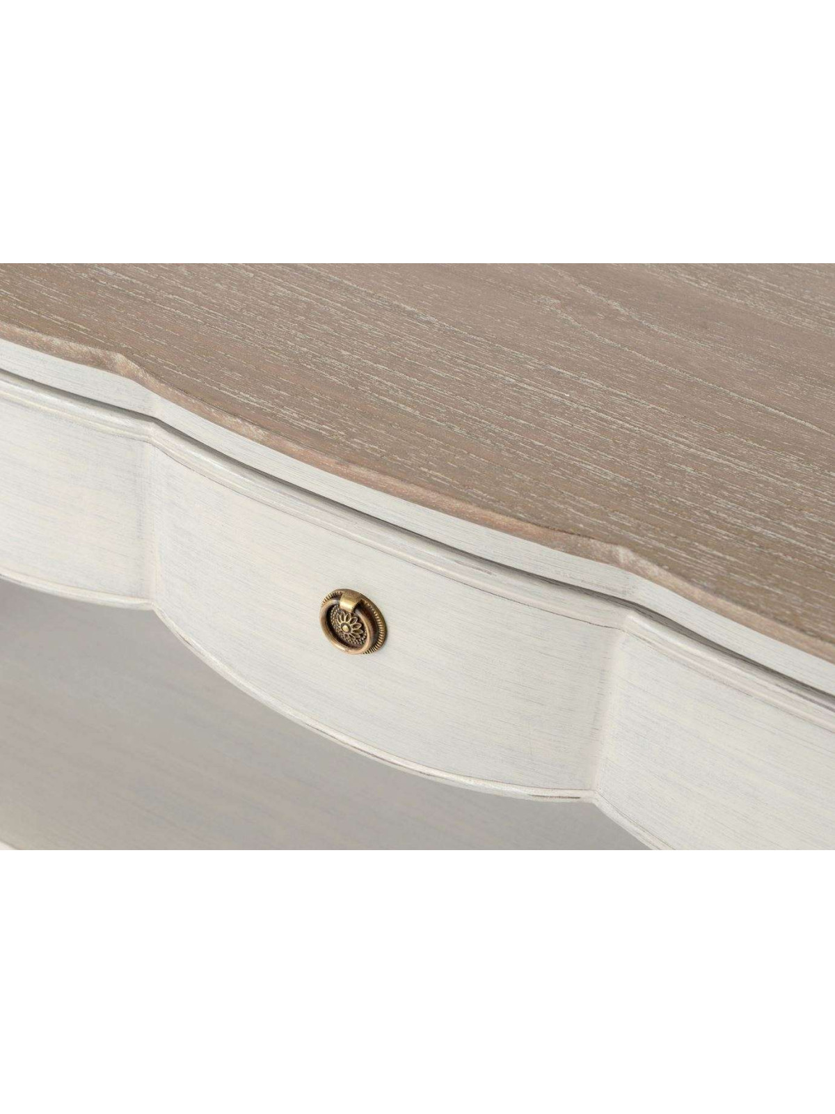 Console baroque beige grisé Maddy