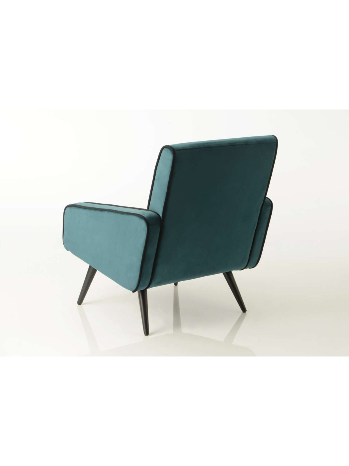 Fauteuil bleu canard moderne