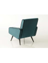 Fauteuil bleu canard moderne