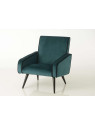 Fauteuil bleu canard moderne