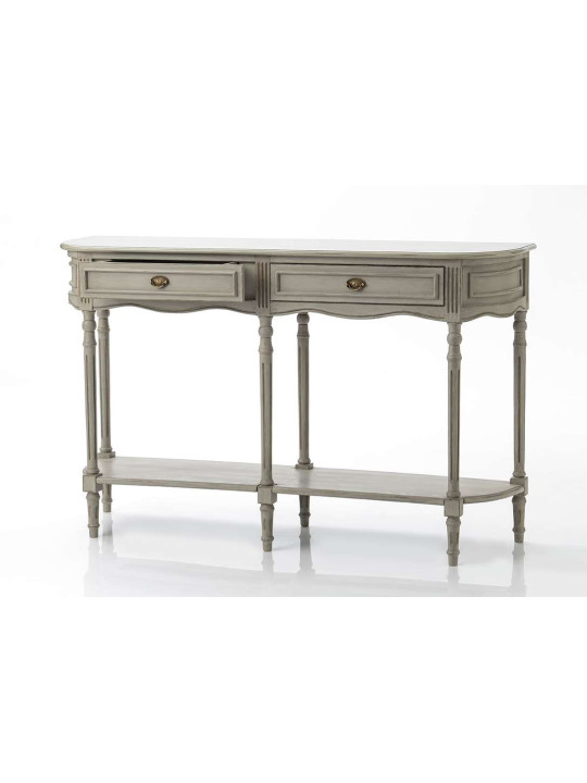 Console Drapier Médaillon beige grisé