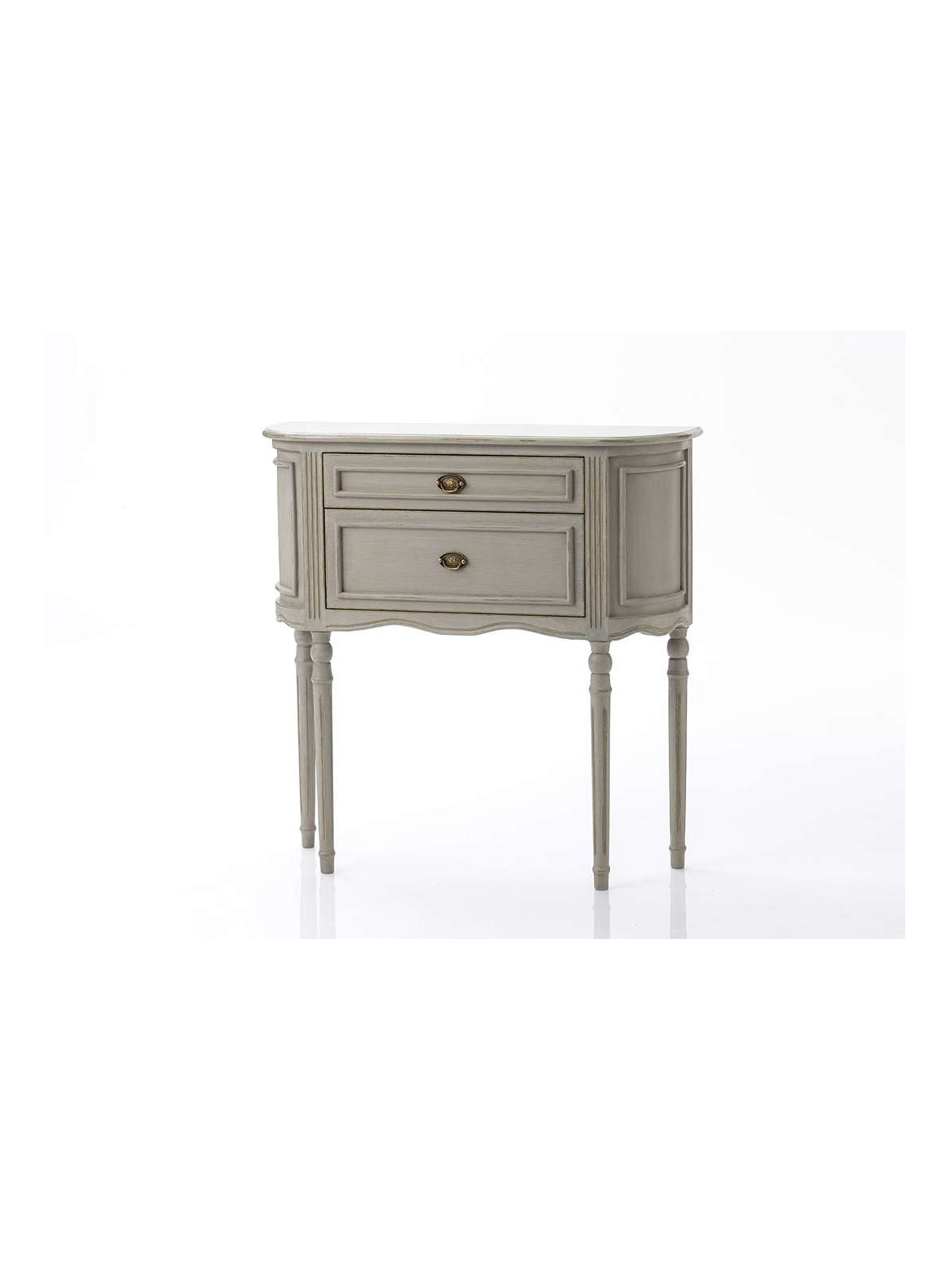 Petite commode Médaillon beige grisé