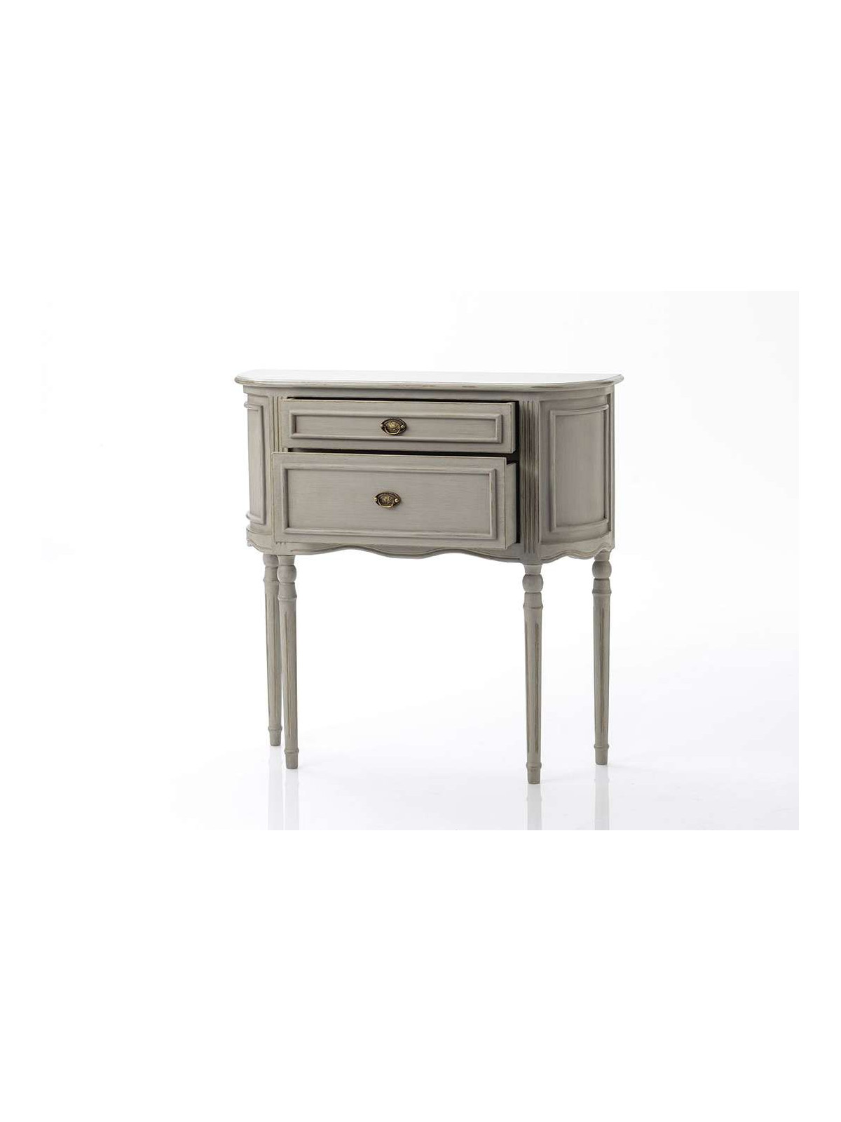 Petite commode Médaillon beige grisé