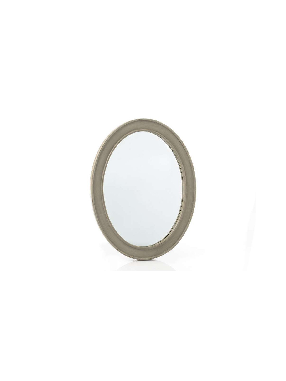 Miroir Médaillon beige grisé