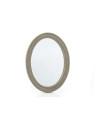 Miroir Médaillon beige grisé