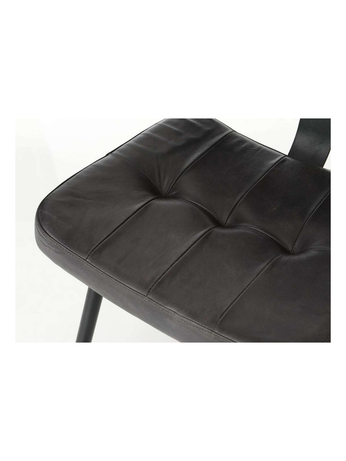 Chaise Cuir noir